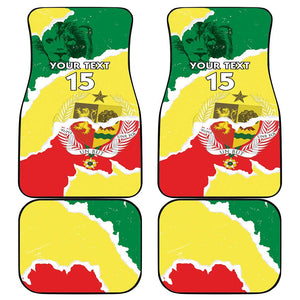Custom Senegal Beach Soccer 2025 Car Mats Go Champions - Grunge Style