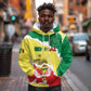 Custom Senegal Beach Soccer 2025 Hoodie Go Champions - Grunge Style
