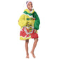 Custom Senegal Beach Soccer 2025 Kid Wearable Blanket Hoodie Go Champions - Grunge Style