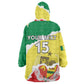 Custom Senegal Beach Soccer 2025 Kid Wearable Blanket Hoodie Go Champions - Grunge Style