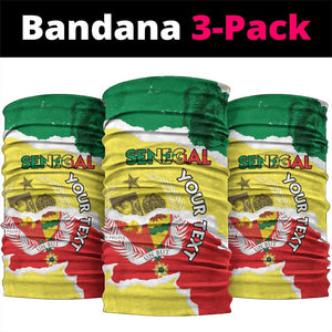 Senegal Beach Soccer 2025 Neck Gaiter Go Champions - Grunge Style - African Pride