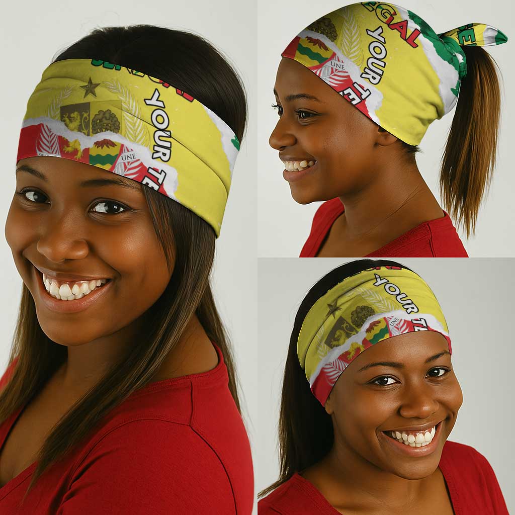 Senegal Beach Soccer 2025 Neck Gaiter Go Champions - Grunge Style - African Pride