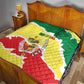 Custom Senegal Beach Soccer 2025 Quilt Go Champions - Grunge Style