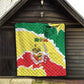 Custom Senegal Beach Soccer 2025 Quilt Go Champions - Grunge Style