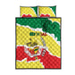 Custom Senegal Beach Soccer 2025 Quilt Bed Set Go Champions - Grunge Style