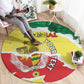 Custom Senegal Beach Soccer 2025 Round Carpet Go Champions - Grunge Style