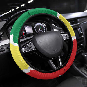 Senegal Beach Soccer 2025 Steering Wheel Cover Go Champions - Grunge Style