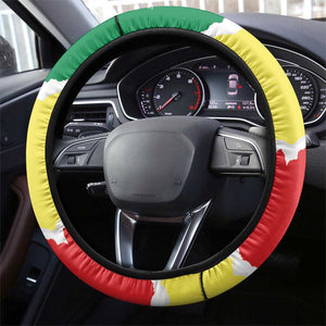Senegal Beach Soccer 2025 Steering Wheel Cover Go Champions - Grunge Style