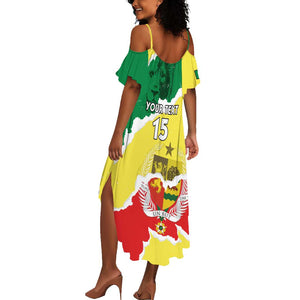 Custom Senegal Beach Soccer 2025 Summer Maxi Dress Go Champions - Grunge Style