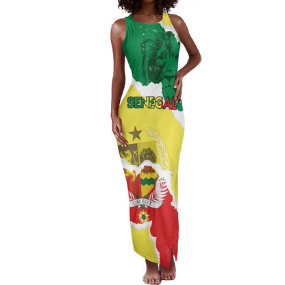 Custom Senegal Beach Soccer 2025 Tank Maxi Dress Go Champions - Grunge Style