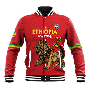 Custom Ethiopia Football Baseball Jacket Go Champions