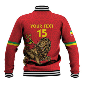 Custom Ethiopia Football Baseball Jacket Go Champions