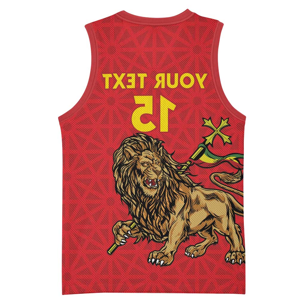 Custom Ethiopia Football Basketball Jersey Go Champions - African Pride