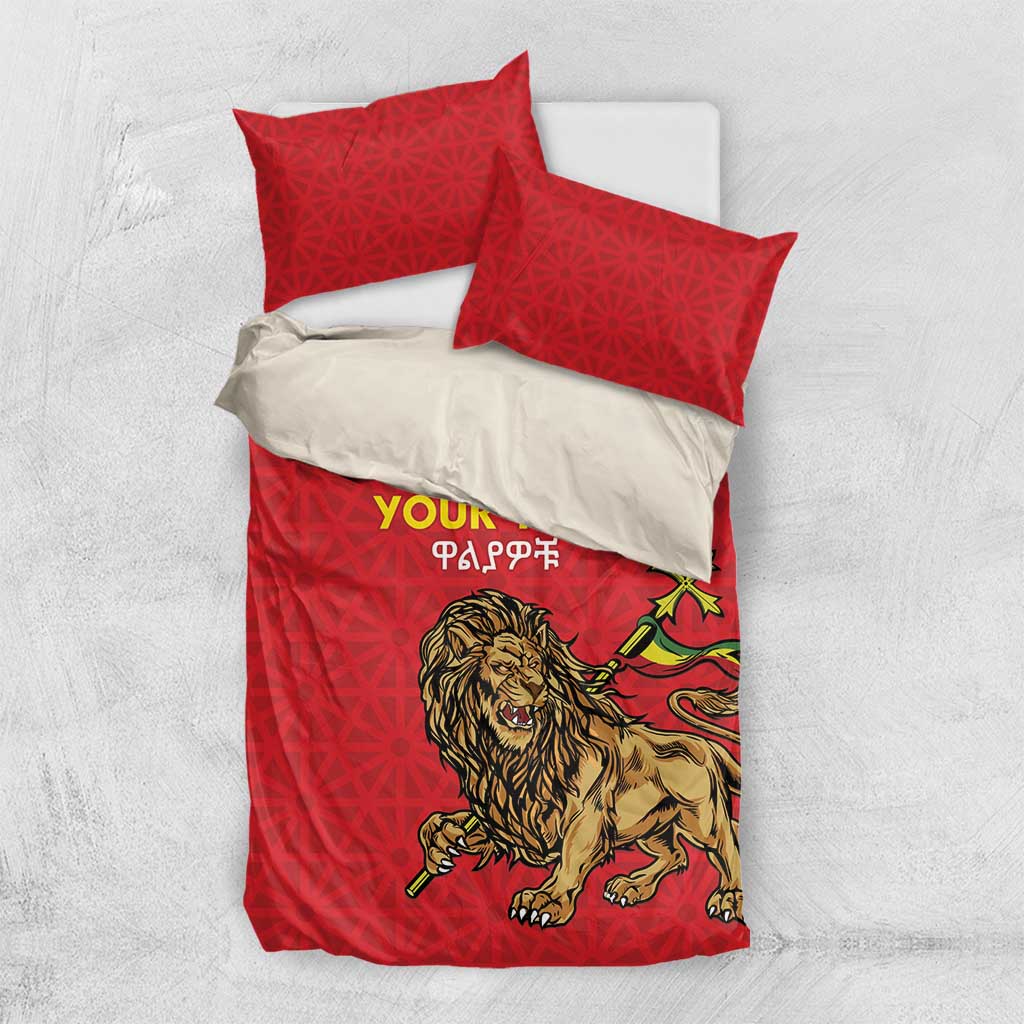Custom Ethiopia Football Bedding Set Go Champions