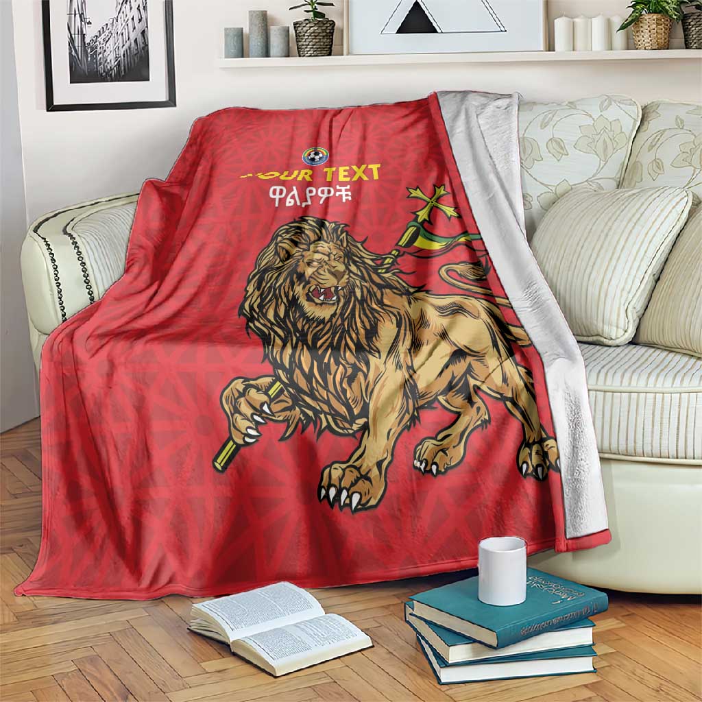 Custom Ethiopia Football Blanket Go Champions