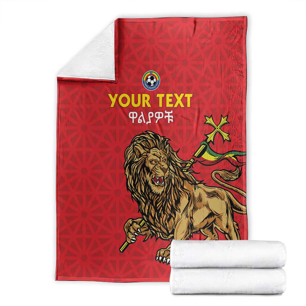 Custom Ethiopia Football Blanket Go Champions