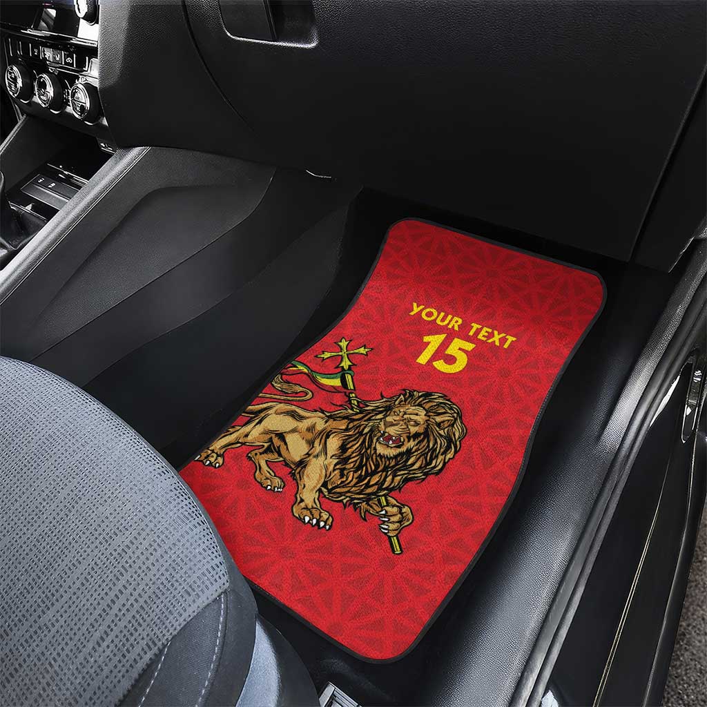 Custom Ethiopia Football Car Mats Go Champions