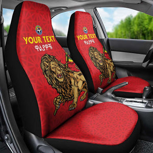 Custom Ethiopia Football Car Seat Cover Go Champions