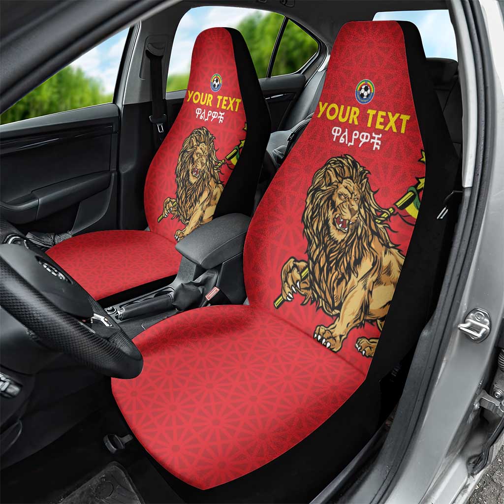 Custom Ethiopia Football Car Seat Cover Go Champions