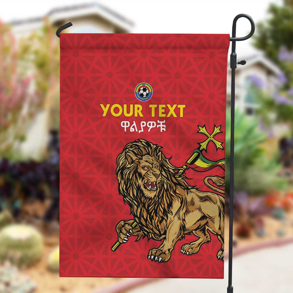 Custom Ethiopia Football Garden Flag Go Champions