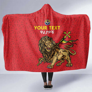 Custom Ethiopia Football Hooded Blanket Go Champions