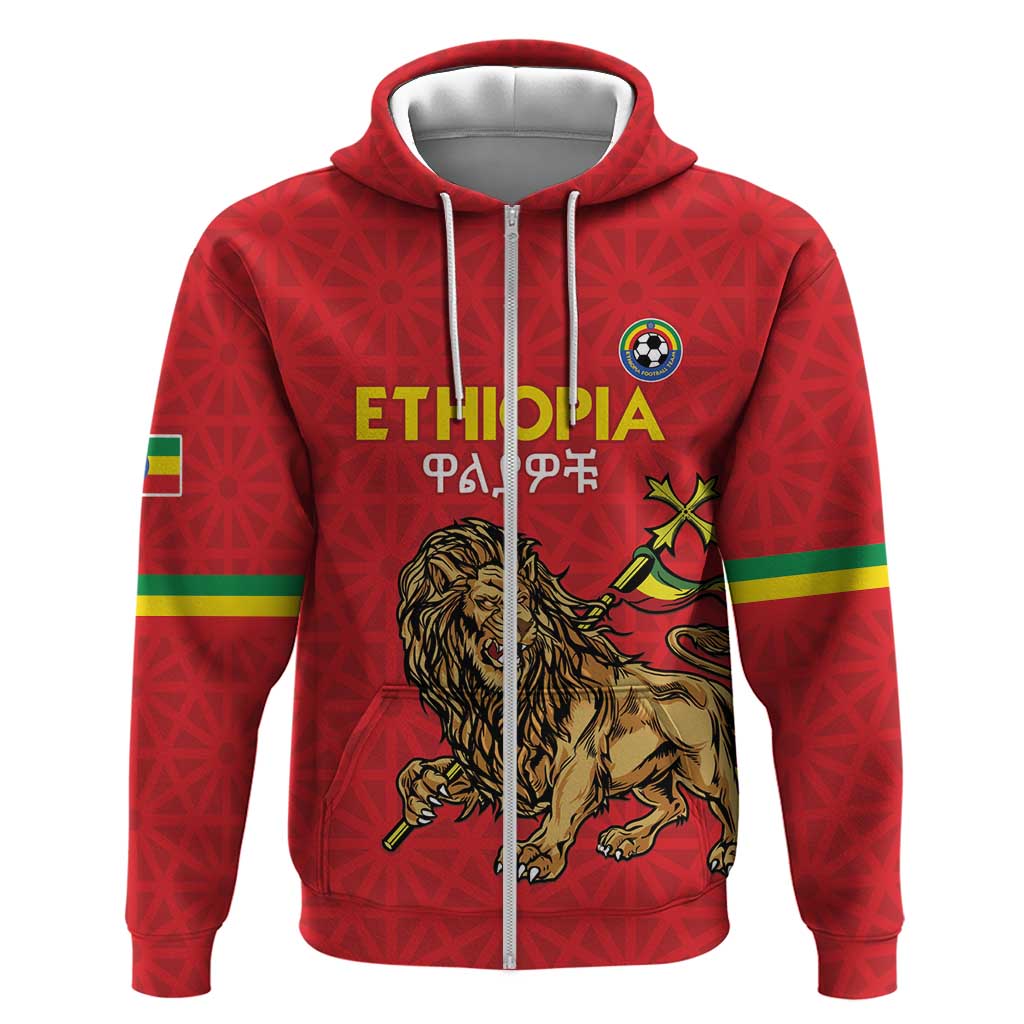 Custom Ethiopia Football Hoodie Go Champions