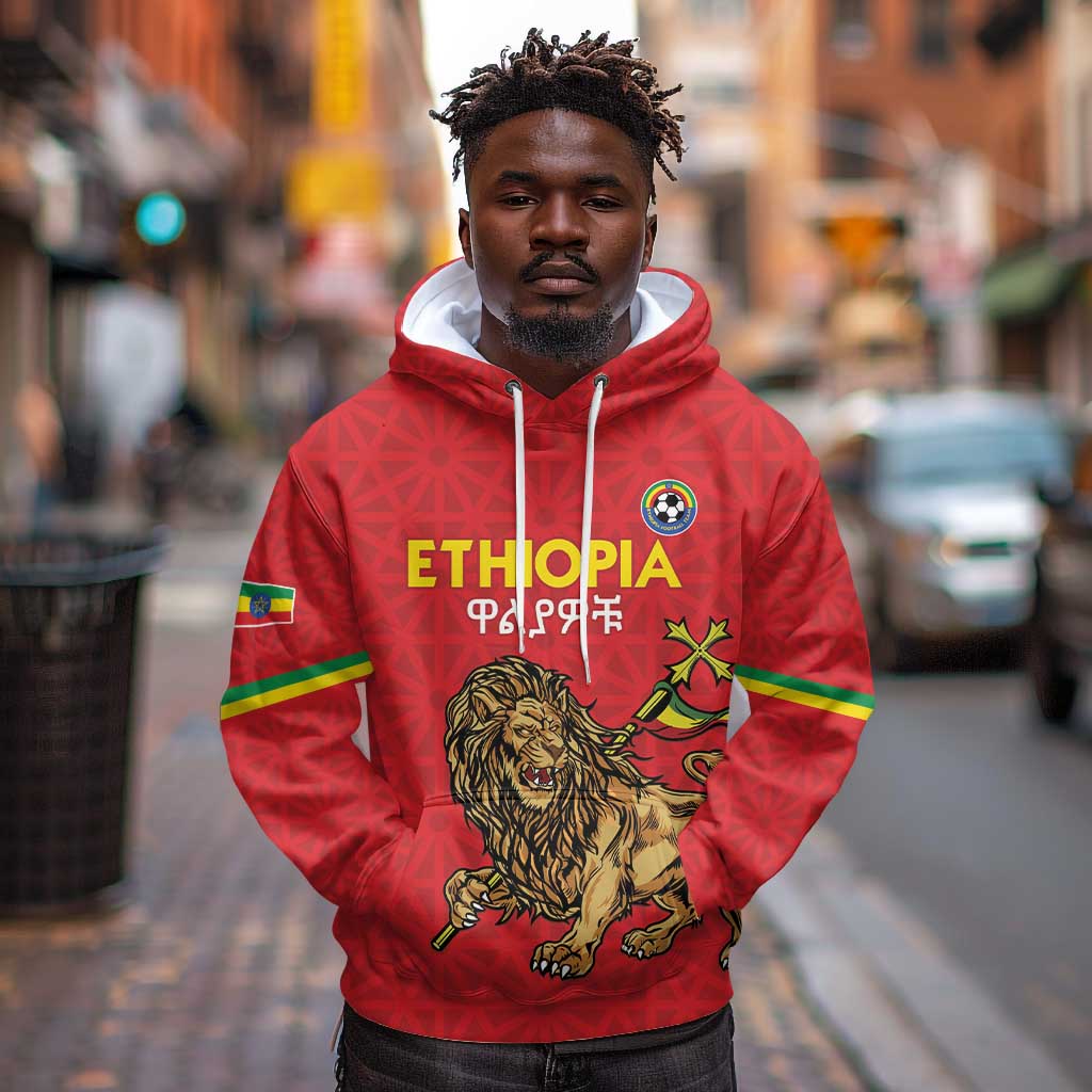 Custom Ethiopia Football Hoodie Go Champions