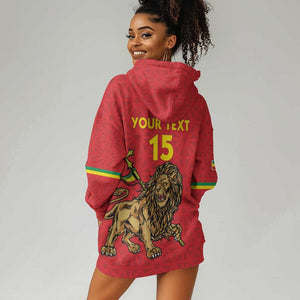 Custom Ethiopia Football Hoodie Dress Go Champions