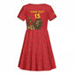 Custom Ethiopia Football Kid Short Sleeve Dress Go Champions