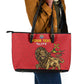 Custom Ethiopia Football Leather Tote Bag Go Champions