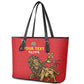 Custom Ethiopia Football Leather Tote Bag Go Champions