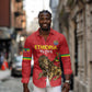 Custom Ethiopia Football Long Sleeve Button Shirt Go Champions