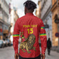 Custom Ethiopia Football Long Sleeve Button Shirt Go Champions