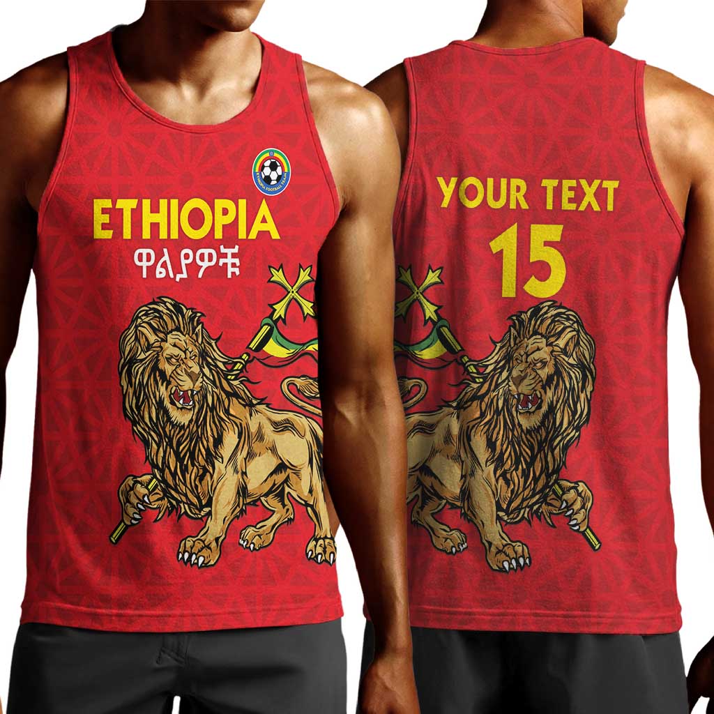 Custom Ethiopia Football Men Tank Top Go Champions