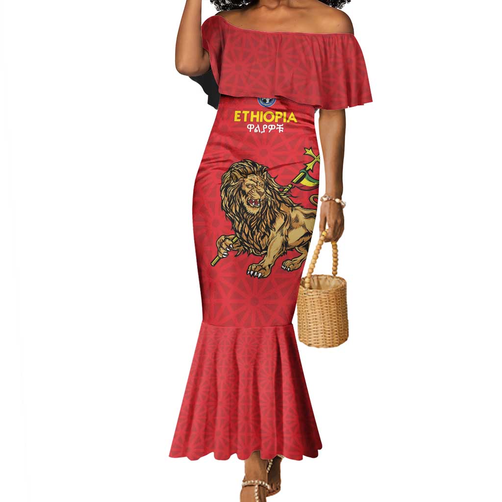 Custom Ethiopia Football Mermaid Dress Go Champions