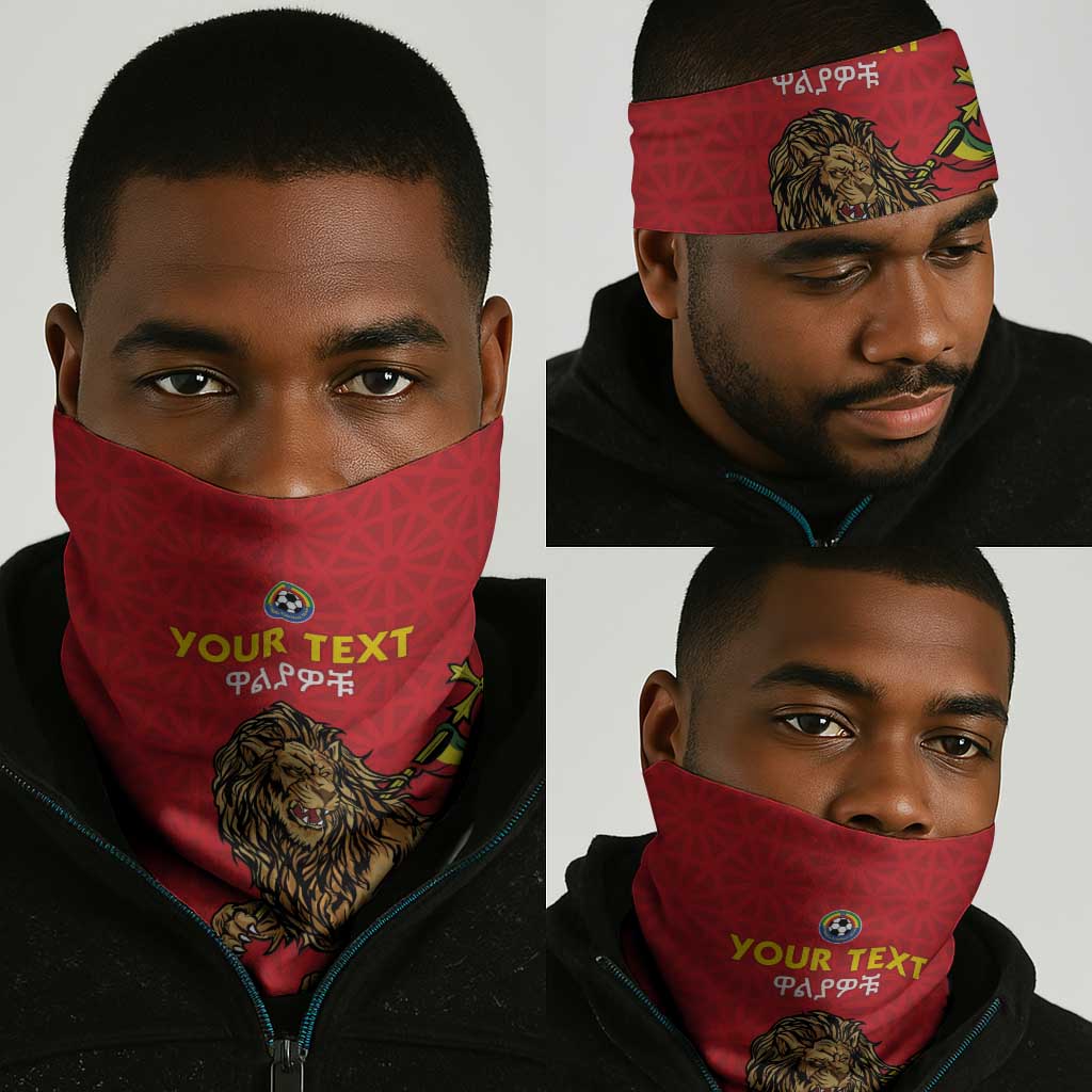 Custom Ethiopia Football Neck Gaiter Go Champions LT15