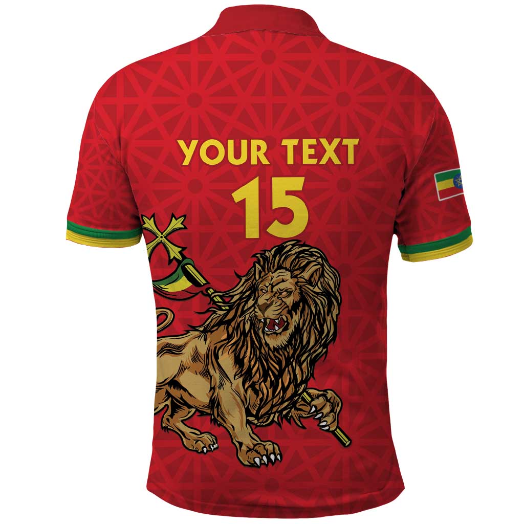 Custom Ethiopia Football Polo Shirt Go Champions