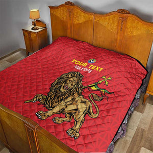 Custom Ethiopia Football Quilt Go Champions