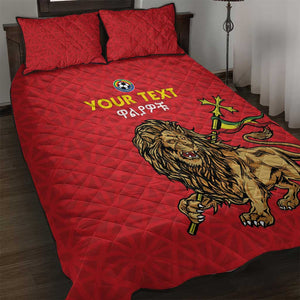 Custom Ethiopia Football Quilt Bed Set Go Champions