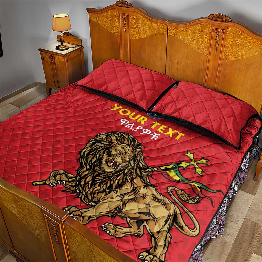 Custom Ethiopia Football Quilt Bed Set Go Champions
