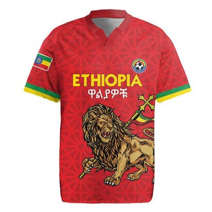 Custom Ethiopia Football Rugby Jersey Go Champions