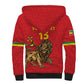 Custom Ethiopia Football Sherpa Hoodie Go Champions