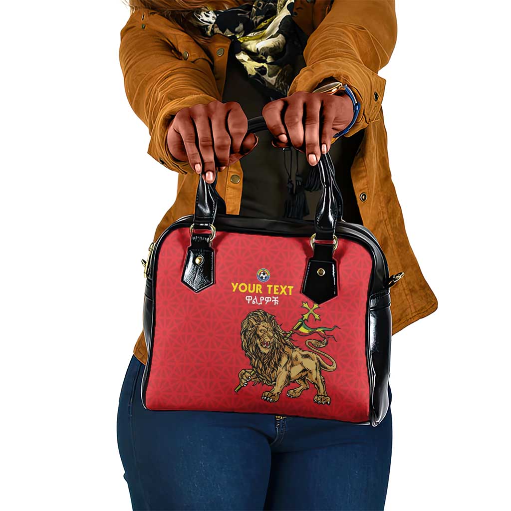 Custom Ethiopia Football Shoulder Handbag Go Champions