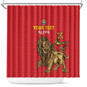 Custom Ethiopia Football Shower Curtain Go Champions