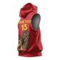 Custom Ethiopia Football Sleeveless Hoodie Go Champions - African Pride