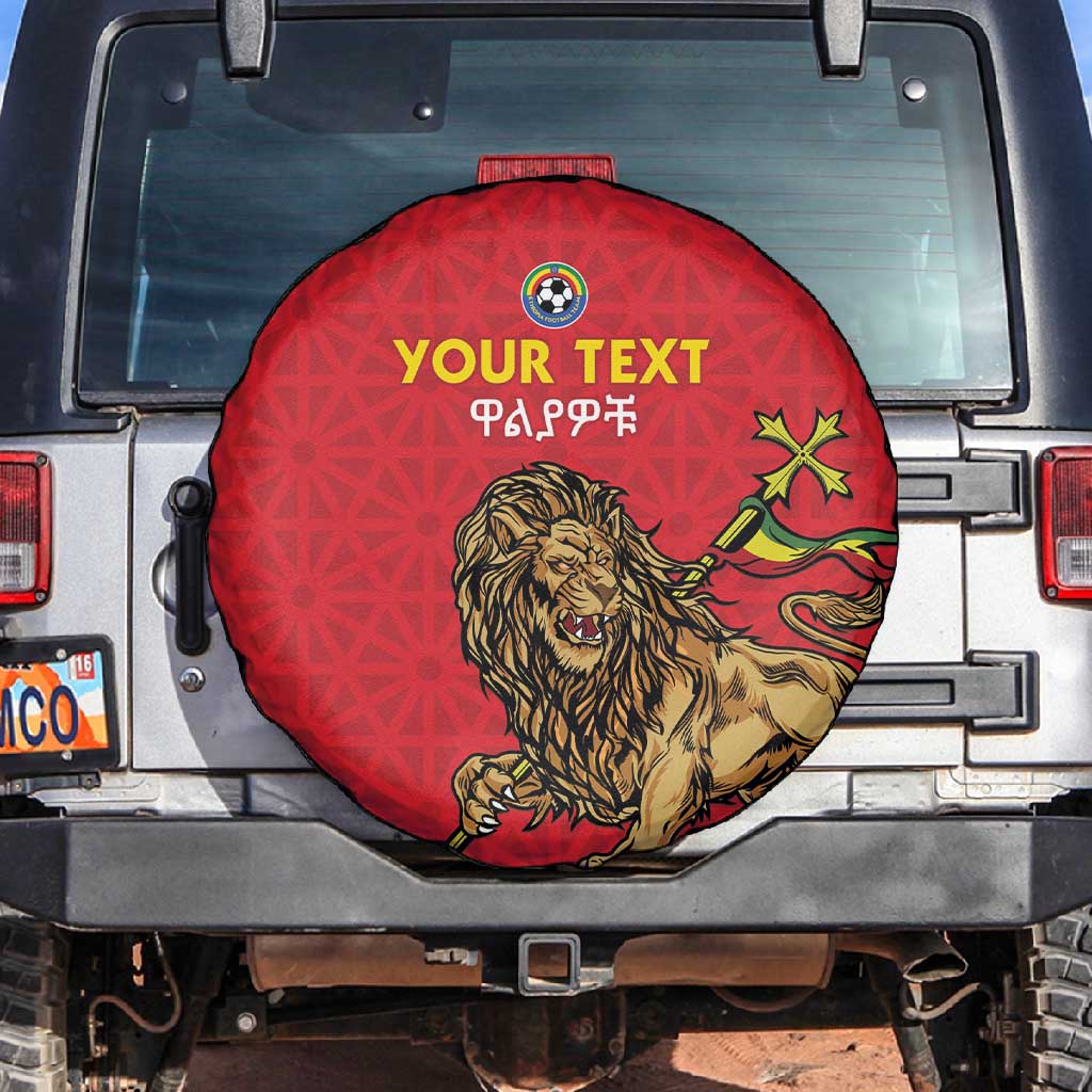 Custom Ethiopia Football Spare Tire Cover Go Champions