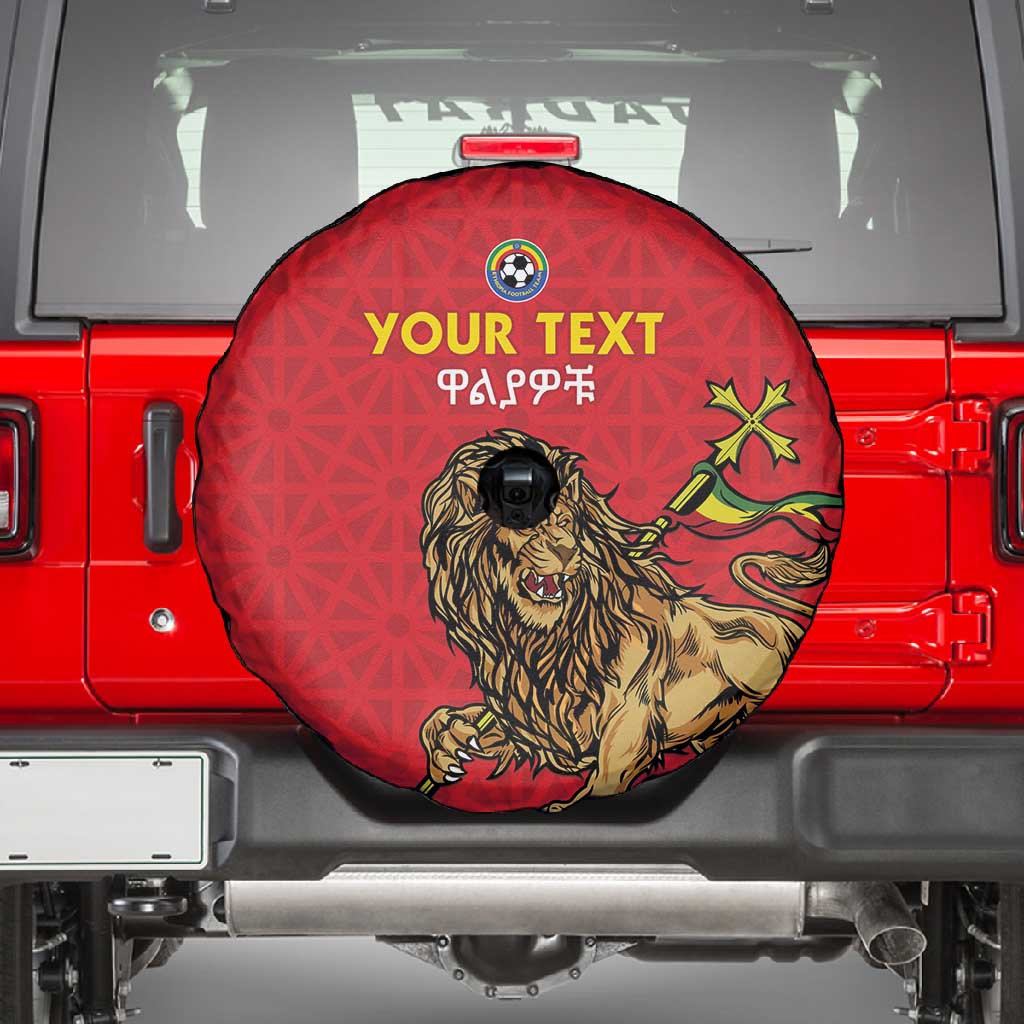 Custom Ethiopia Football Spare Tire Cover Go Champions
