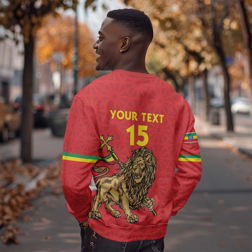 Custom Ethiopia Football Sweatshirt Go Champions
