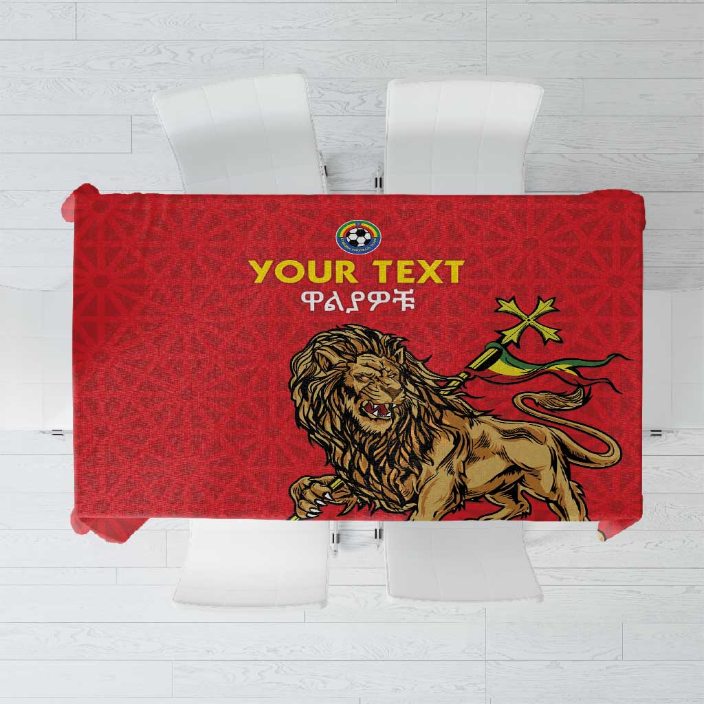 Custom Ethiopia Football Tablecloth Go Champions