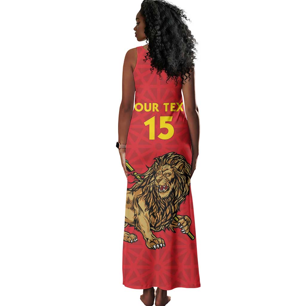 Custom Ethiopia Football Tank Maxi Dress Go Champions